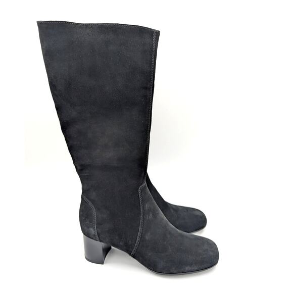 $430 La Canadienne Jennifer Knee High Riding Boots Women's Black Size US11M EU42 - Picture 4 of 12